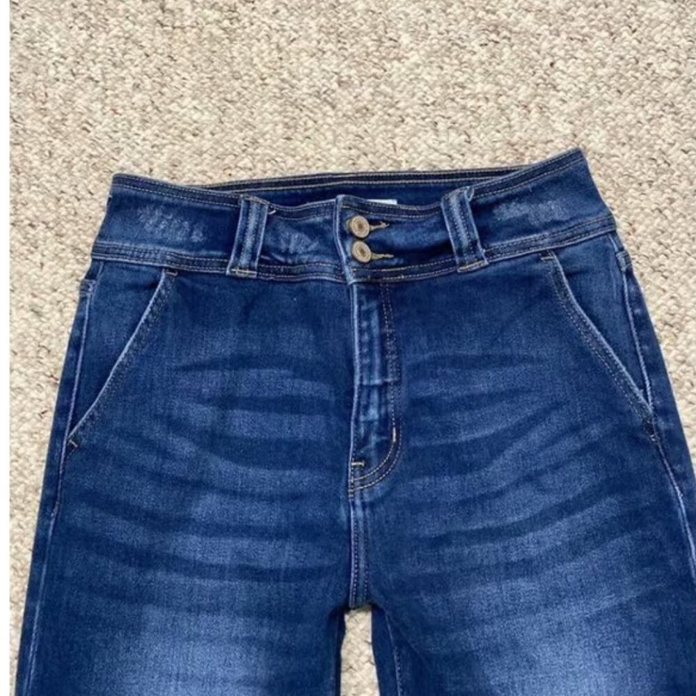 Kancan High-Rise Double Button Lightly Distressed… - image 2